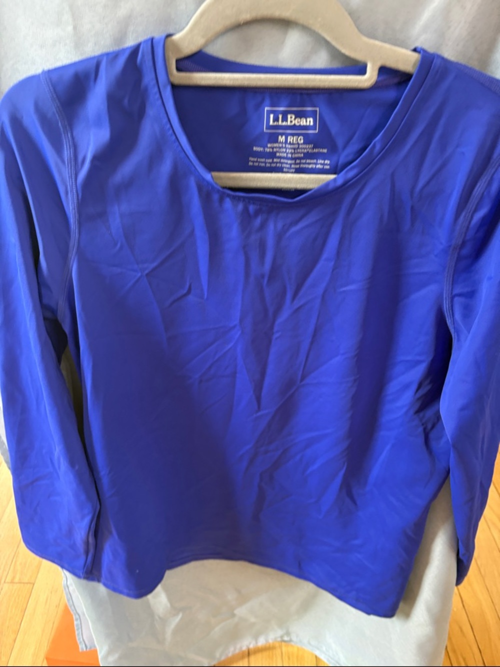 L.L. Bean Women's Cobalt Blue Long-Sleeve Performance Tee
